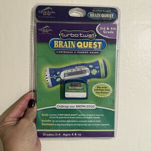 1 Quantum Leap) Turbo Twist Brain Quest 3-4th Grade Cartridge ONLY New/Sealed